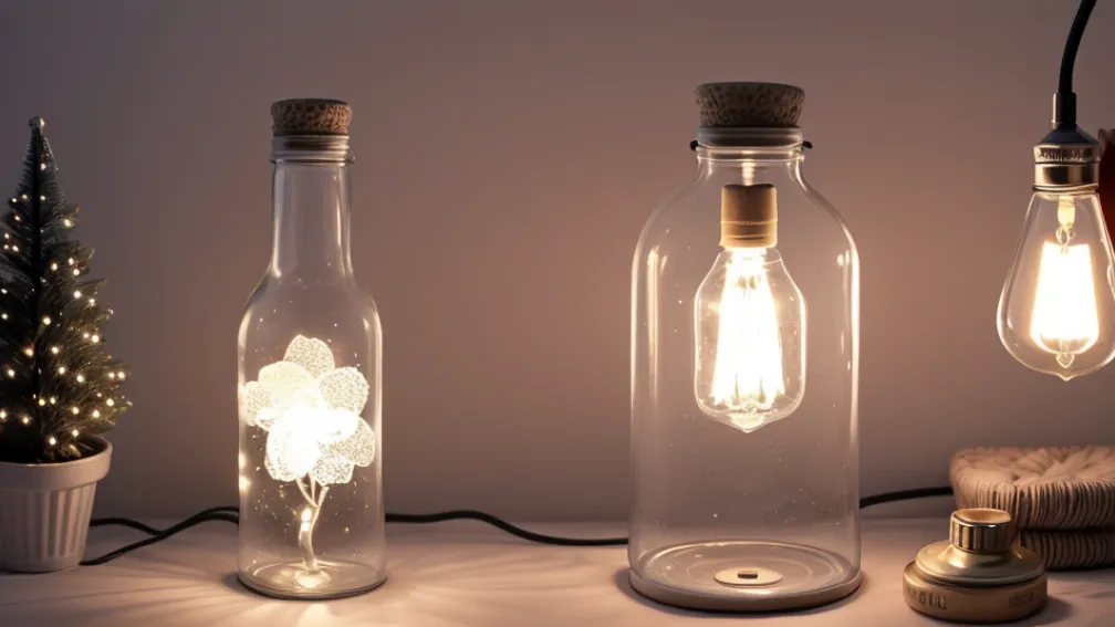 Transformă o sticlă într-o lampă originală cu doar 20 de euro