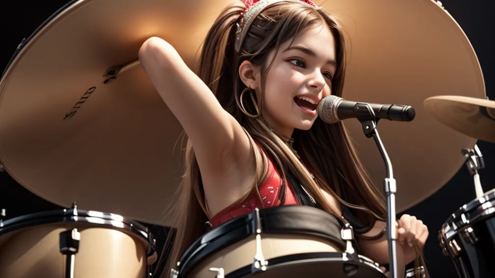 Kristina Rybalchenko, baterista rusă care cucerește lumea cu cover-uri pe YouTube și TikTok