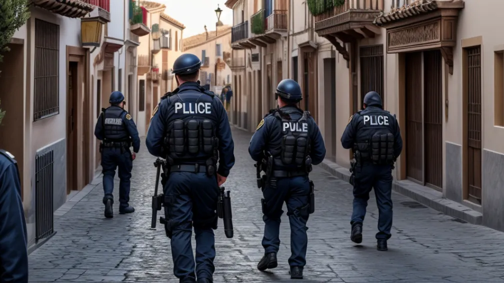 Un minor de 12 ani reținut în Granada cu arme și droguri: Poliția investighează