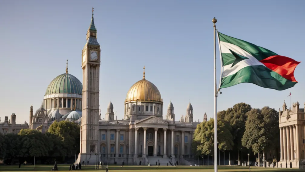 Marea Britanie a arborat steagul palestinian pentru a celebra recunoașterea Palestinei ca stat
