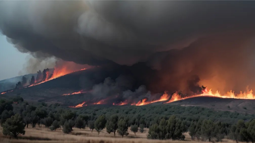 Studiu: Schimbările climatice au sporit de 40 de ori riscul incendiilor istorice din august