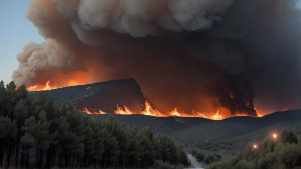 Incendiu de pădure în Spania: evacuare în Castromil din cauza reaprinderii focului