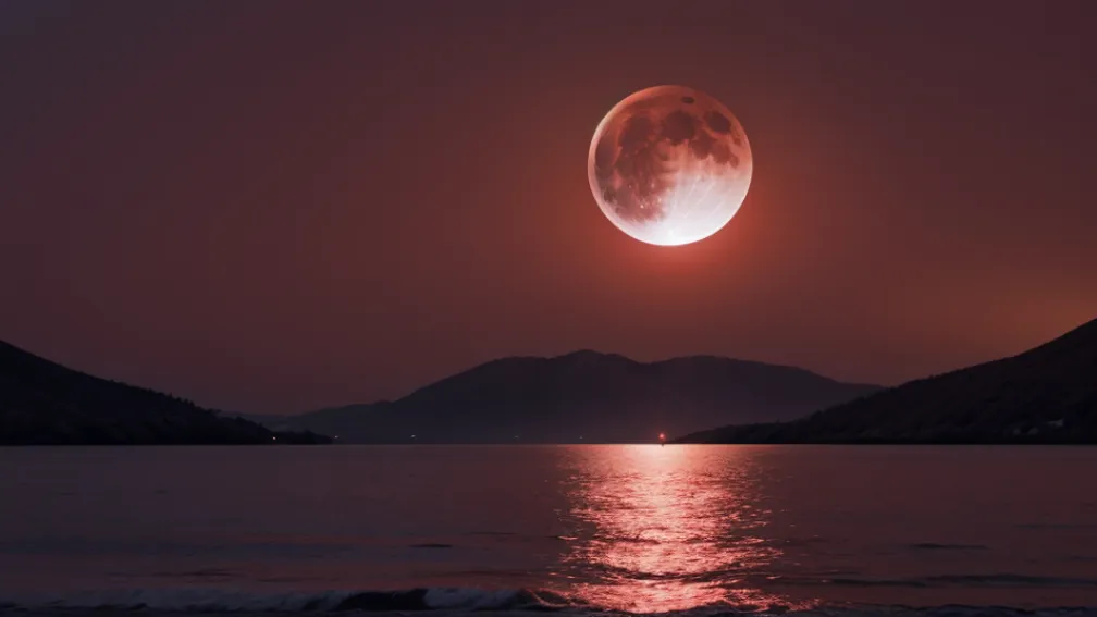 Luna Sângerie în imagini: Eclipse totală de Lună din 7 septembrie, surprinsă de fotografi