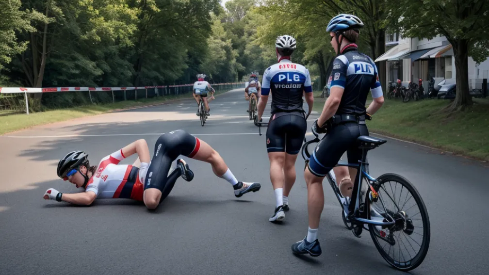 Ciclistul Javier Romo se retrage din Vuelta după o cădere cauzată de un incident cu un protestatar pro-palestinian