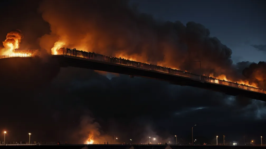 Mexic în flăcări: tragedie pe pod și întrebări pentru autorități