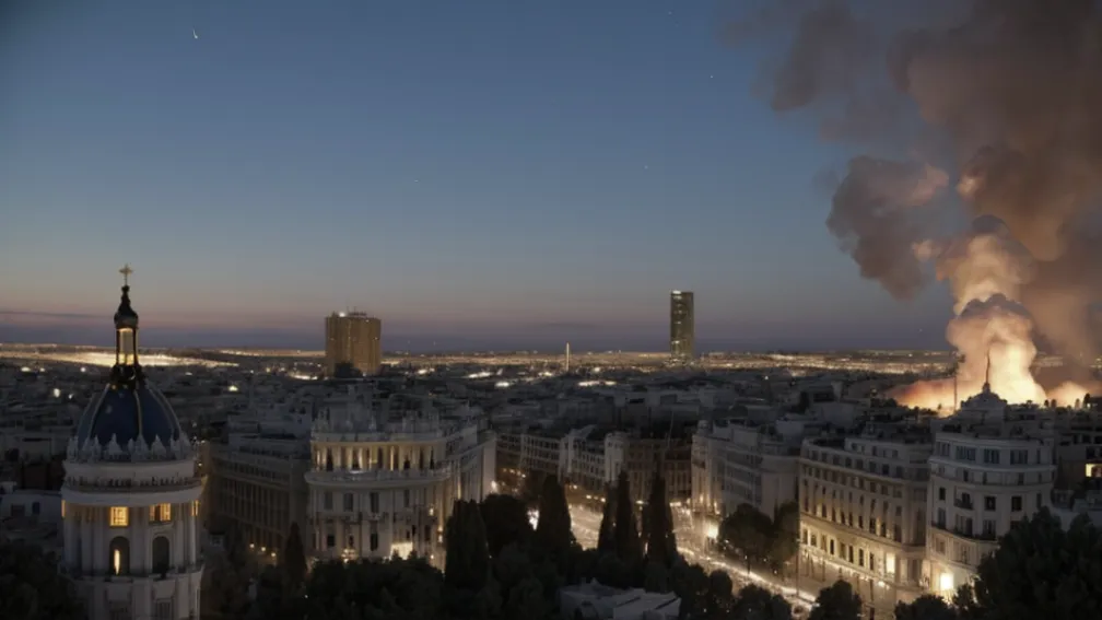Feijóo acuză pe Sánchez că incită la "acte de violență" în timpul protestelor din Madrid