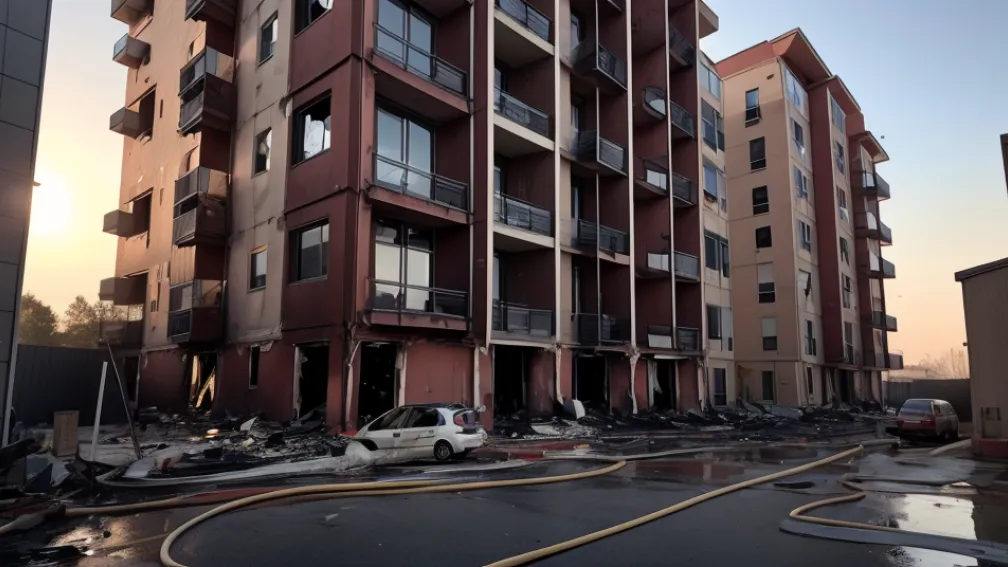 Incendiu într-o locuință din Madrid: doi răniți grav
