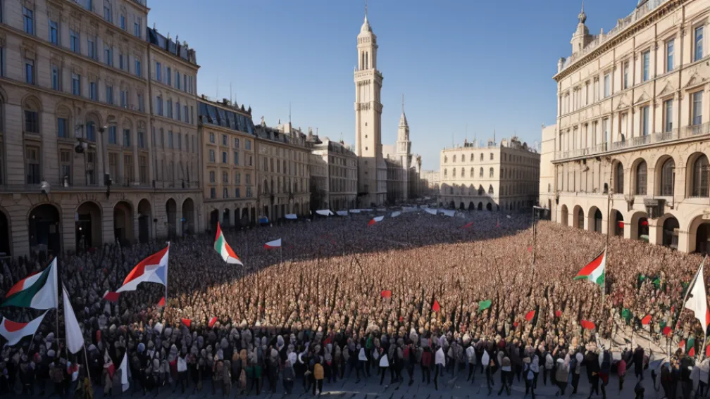 Val de proteste studențești în Spania: Mii de tineri cer încetarea "genocidului" din Gaza