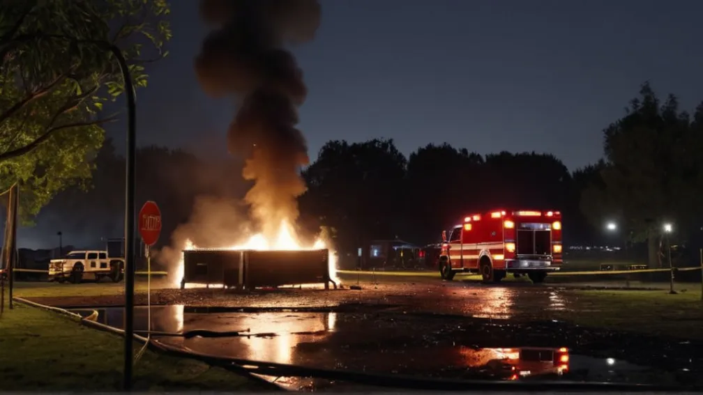Tragedie în Alcalá de Henares: O femeie a murit, un bărbat este grav rănit într-un incendiu izbucnit într-un parc