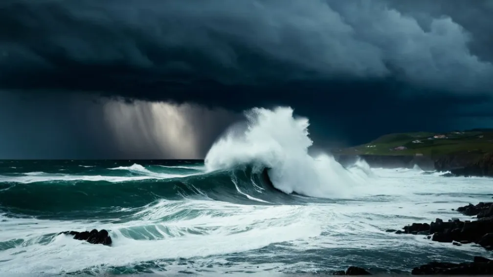 Furtună maritimă puternică lovește nordul Spaniei: avertismente portocalii emise