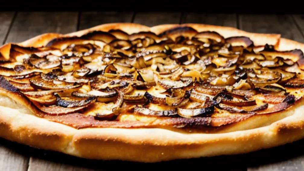 ‘Flammkuchen’, pizza germană rapidă și delicioasă – Rețetă simplă