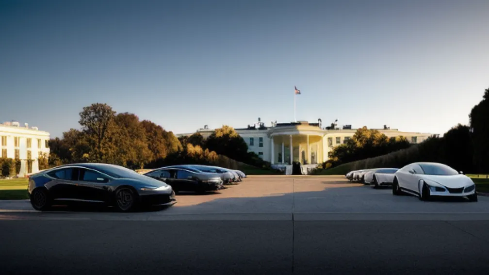 Trump transformă Casa Albă într-un showroom Tesla pentru a-l sprijini pe Musk