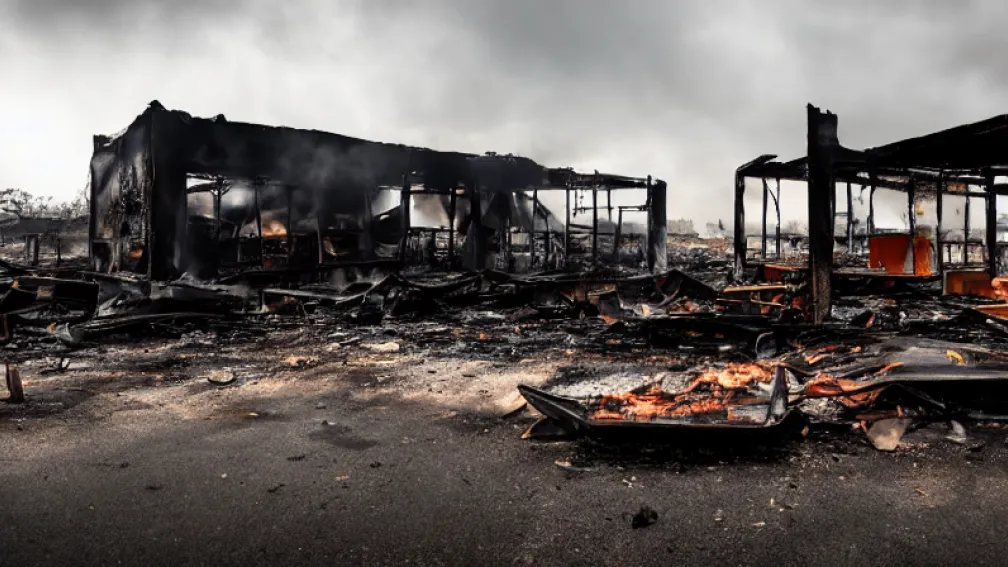 Girona: Muncitor mort în incendiul de la supermarket