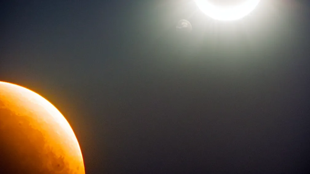Eclipsă solară spectaculoasă în Spania: Imagini