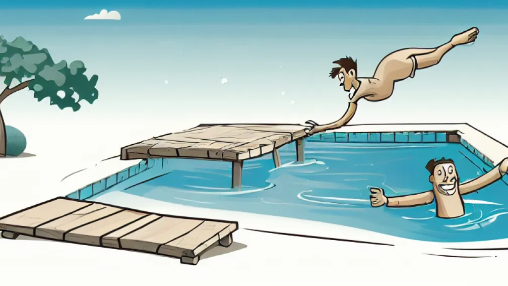 Ar să cădeți în piscină sau pe lângă? 50 de milioane de oameni au răspuns la această ghicitoare