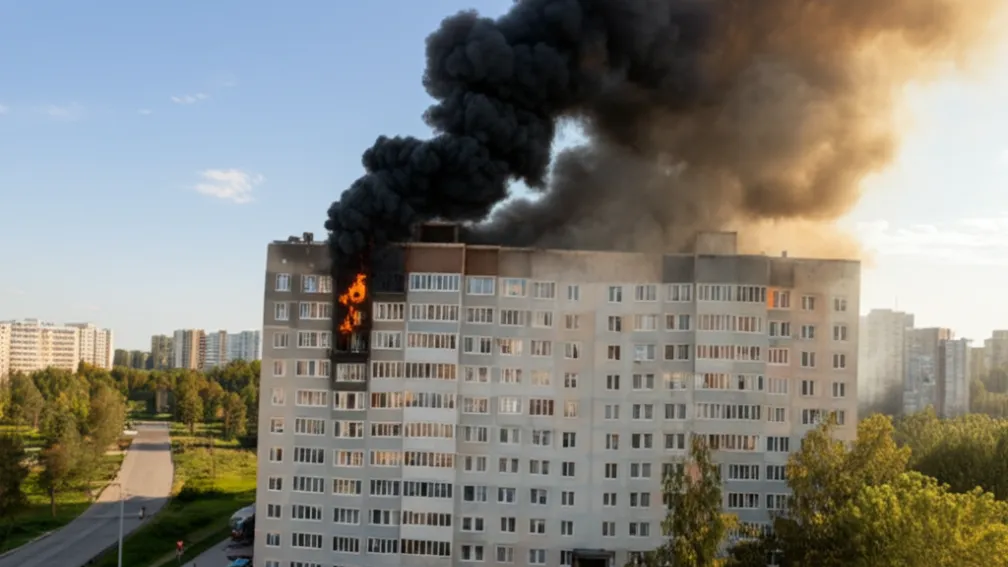 Incendiu Puternic la Castellón: Clădire în Flăcări, Vecini Evacuați