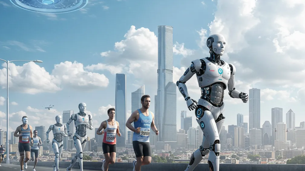 China pune roboții la alergat în primul semi-maraton din lume între oameni și umanoizi