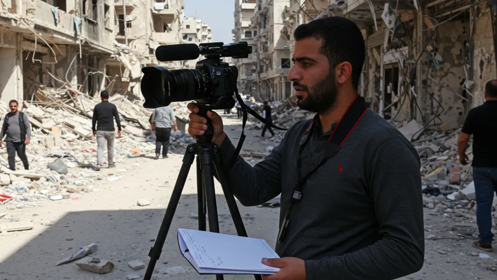 O zi din viața lui Mahmud, jurnalist în Gaza: «Dacă Israelul nu lasă presa străină să intre, este pentru a pune sub semnul întrebării ceea ce spunem noi»