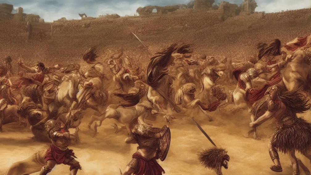 Mușcătura unui leu pe rămășițele unui gladiator roman, prima dovadă directă a luptelor sale cu animale