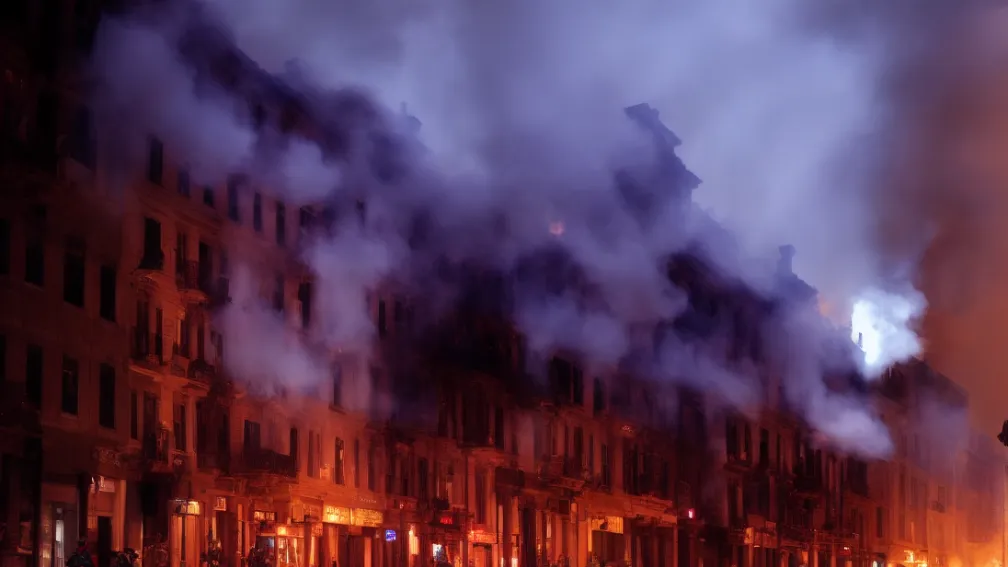 Patru vecini, intoxicați într-un incendiu în Móstoles