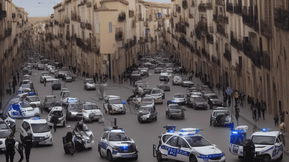 Cinci persoane reținute după o urmărire cu macete în Alcalá de Henares