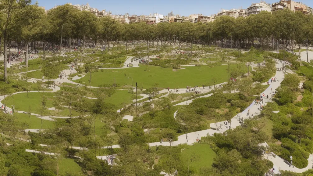 Barcelona inaugurează parcul Glòries, al doilea cel mai mare din oraș