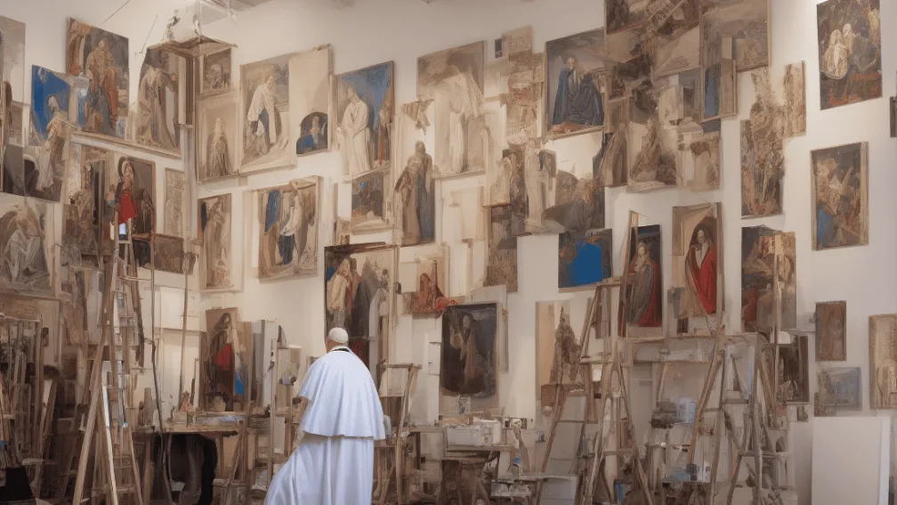 De la Málaga la creștinătate: pictorul care a devenit viral ca portretistul Papei Francisc