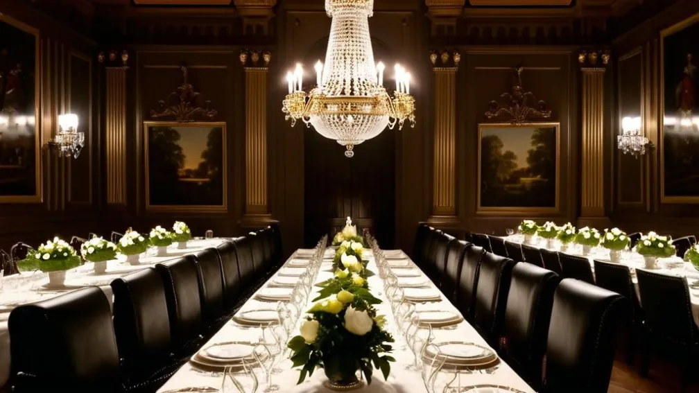 Sală de mese opulentă