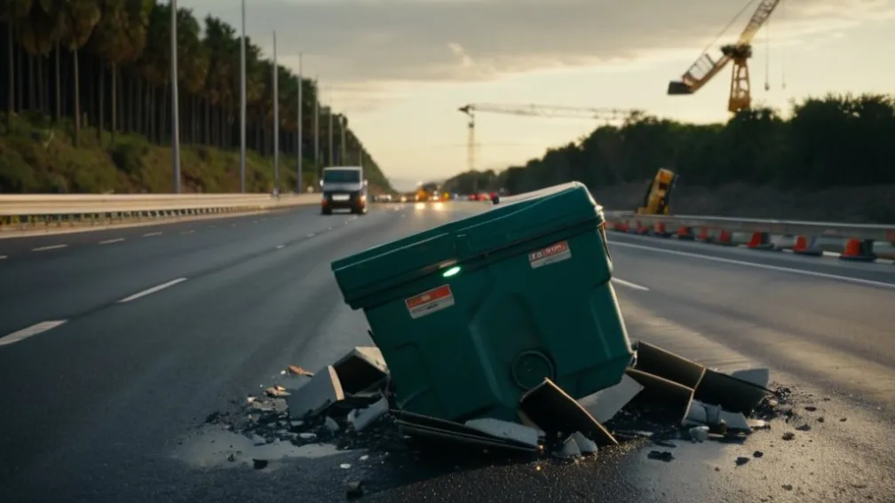 Incident neobișnuit la Sevilla: O toaletă portabilă a căzut de pe Podul Centenario