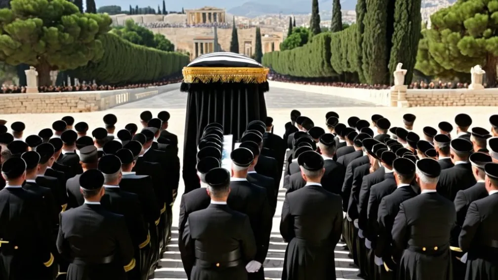 Funeralul prințessei Irenă din Grecia în Atena: Împotriva în Cimitirul Tatoi