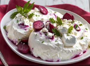 Cremă de brânză feta și iaurt cu sfeclă: rețetă rapidă în 10 minute