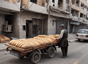 Pâine pentru Gaza: Brutăriile din Fâșia Gaza distribuie pâine pe fondul blocadei