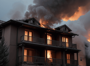 Incendiu în Parla: O femeie și-a pierdut viața