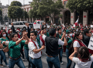 Protestele profesorilor din Ciudad de Mexico: Trei zile de grevă ale CNTE în imagini