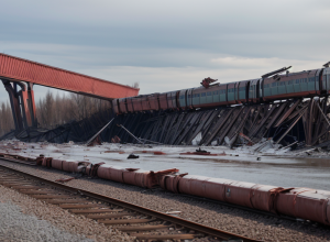 Accidente feroviare în Rusia: Prăbușirea podurilor a dus la deraierea trenurilor, victime multiple