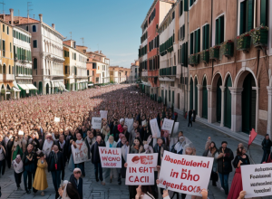 Rebeliune la Veneția: Nunta lui Jeff Bezos și Lauren Sanchez provoacă proteste