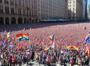 Mii de oameni au sfidat interdicția lui Orbán la marșul Pride din Budapesta