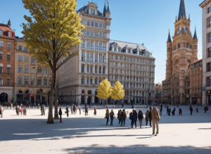 Madrid cheltuiește 1,5 milioane de euro pe umbrele temporare la Puerta del Sol, după doi ani de la renovare
