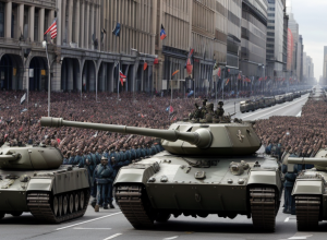 SUA, o sâmbătă atipică: parada militară în cinstea Zilei Armatei și proteste anti-Trump