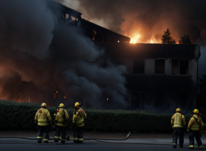 Incendiu în Madrid: Un rănit cu arsuri și patru intoxicați cu fum