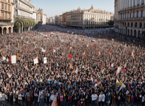 Valencia: Mii de oameni protestează împotriva lui Mazón din cauza inundațiilor