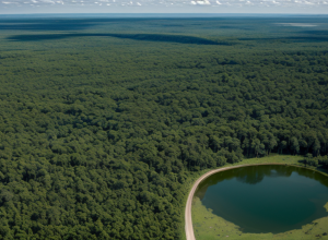 Las Tablas de Daimiel văzut de sus: Parcul Național renaște după ploi