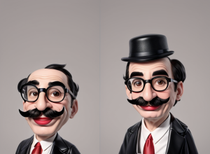 Groucho Marx în caricatură: Umor de la Sciammarella
