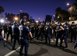 Proteste la Los Angeles: Fotoreportaj de la demonstrațiile împotriva raidurilor ICE