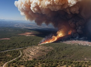Incendiu major în Spania: Flăcările au cuprins zona unui parc natural