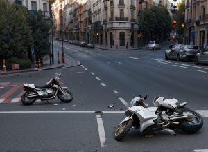 Un bărbat a fost lovit de o motocicletă în Madrid, șoferul a fugit