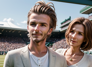 David Beckham, prezent la Wimbledon după operație: vedeta fotbalului în compania mamei sale