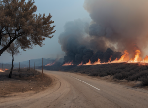 Grecia se confruntă cu incendii devastatoare în plină caniculă: mii de persoane evacuate