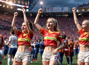 Reacții explozive: Fanii după victoria Angliei asupra Spaniei la Euro Feminin