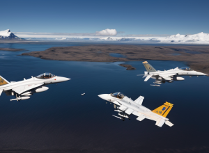 Spania desfășoară pentru prima dată avioane de luptă F-18 în Islanda pentru a proteja spațiul aerian NATO